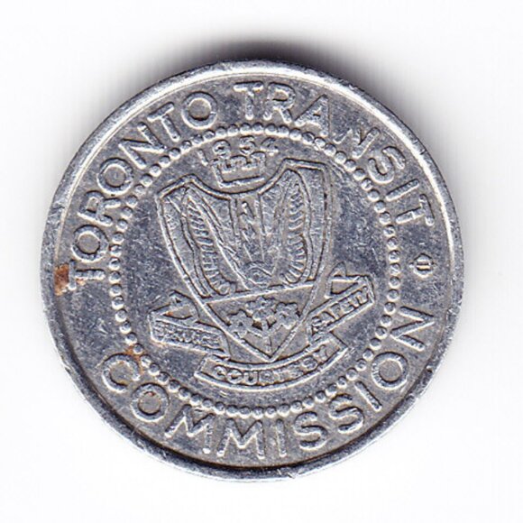 TTC Toronto Transit Commission Subway Token (b254) - Picture 1 of 2